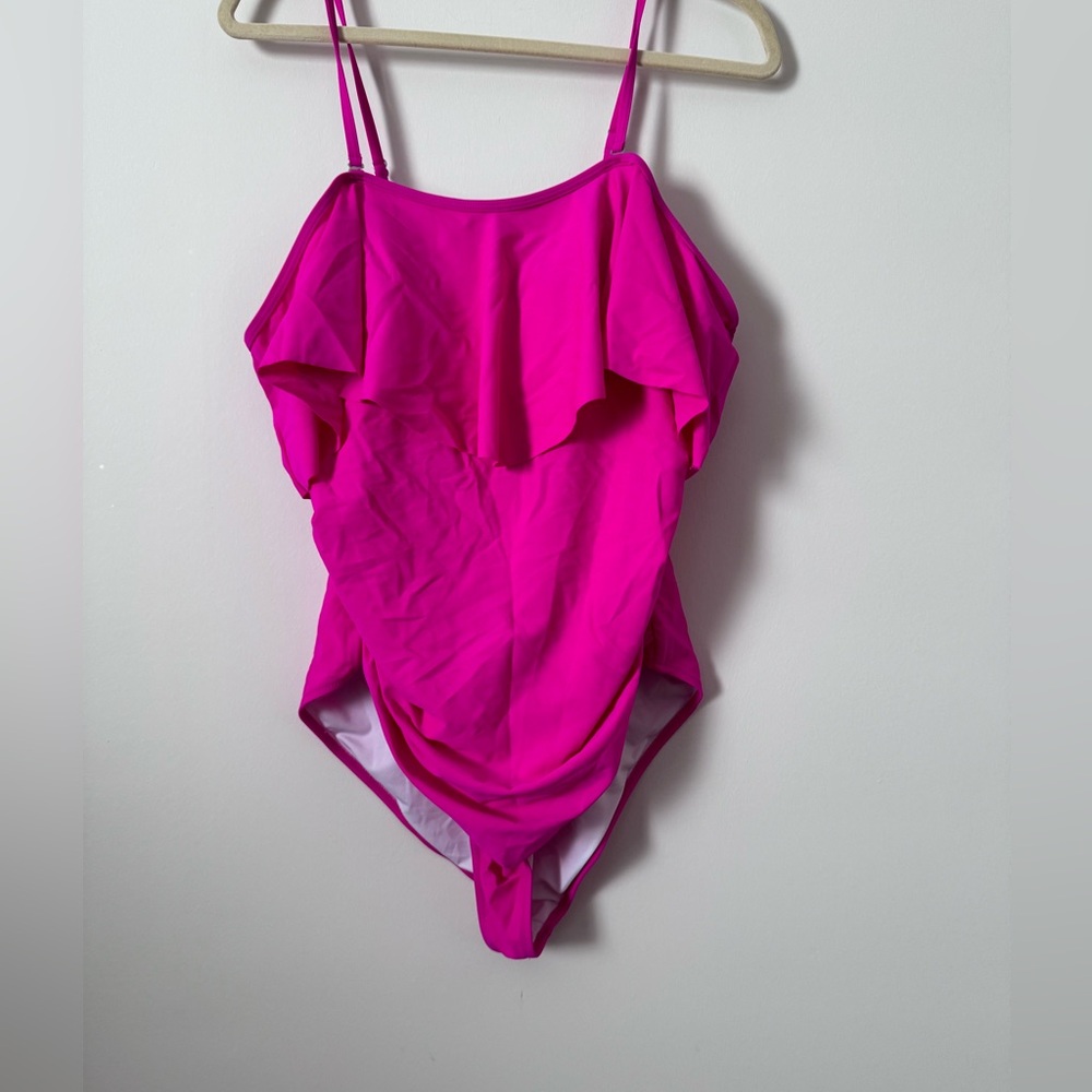 Hot pink bathing suit